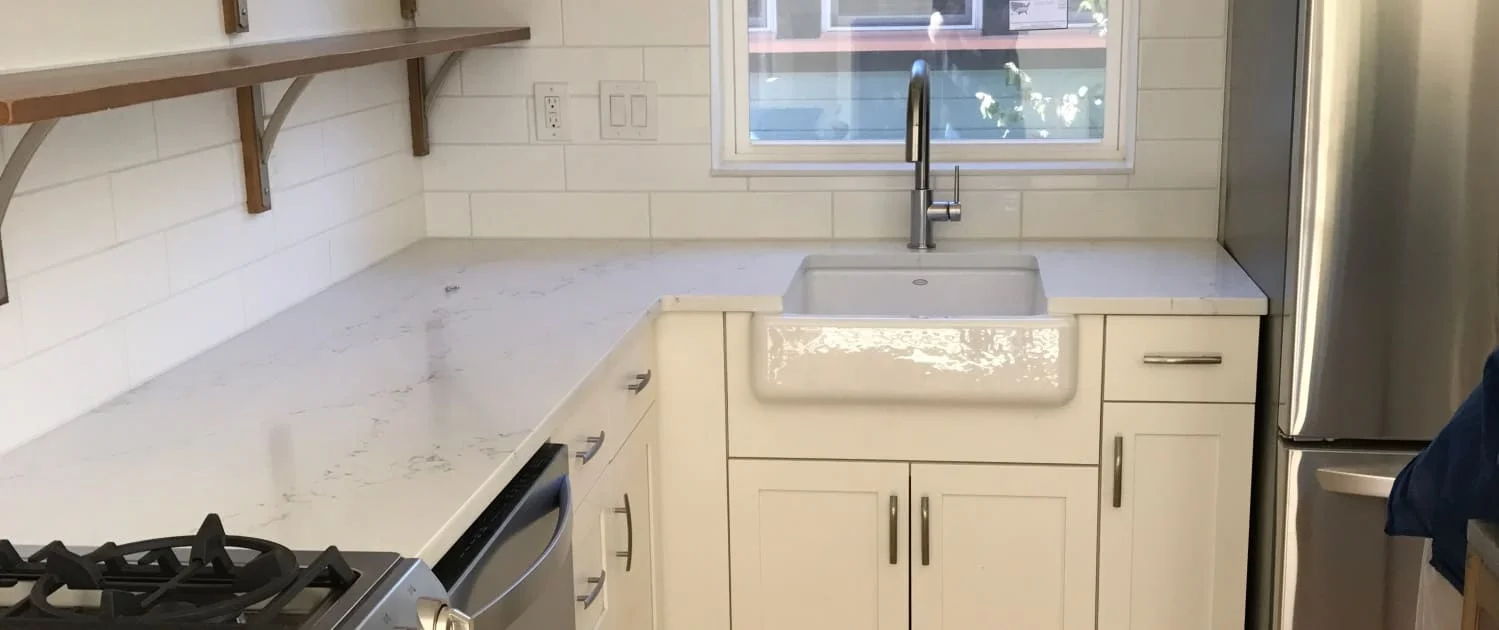 Kitchen Remodeled With New Plumbing Fixtures, Repiped, Faucets, Etc. Commercial Plumbing, Residential Plumbing, New Construction Plumbing.