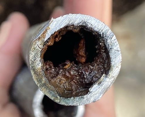 Jam Plumbing Pdx – Clogged Galvanized Water Pipe Portland Or Severely Clogged Galvanized Water Pipe Removed From House In Portland Or