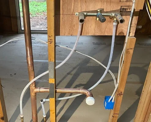 Jam Plumbing Pdx – Bathroom Remodel Plumbing Portland Or Bathroom Remodel Plumbing Installation With Copper Piping And New Fixture Rough-Ins In Portland Or