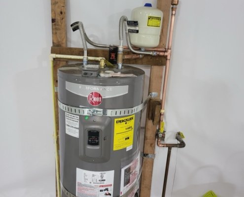 Electric Water Heater Installation With Expansion Tank | Jam Plumbing Pdx Electric Water Heater Installation In Portland Or With Expansion Tank And Bronze Connections To Prevent Rust And Corrosion By Jam Plumbing Pdx