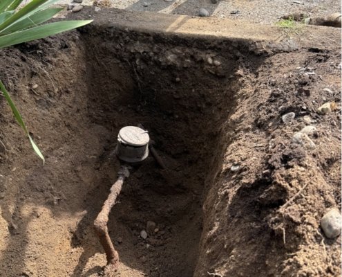Excavation For Main Water Line Replacement Portland Or