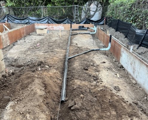 New Construction Plumbing Installation | Jam Plumbing Pdx New Construction Plumbing Installation With Underground Drain And Water Lines For A New Residential Home In Portland, Or.